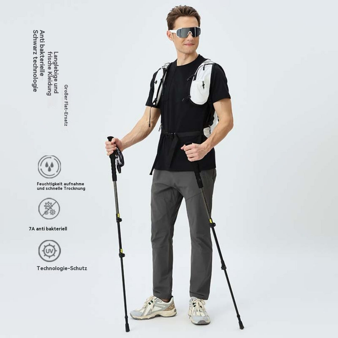 Heidi Mode | Herren Sport Frühling und Sommer Sonnenschutz kurze Ärmel