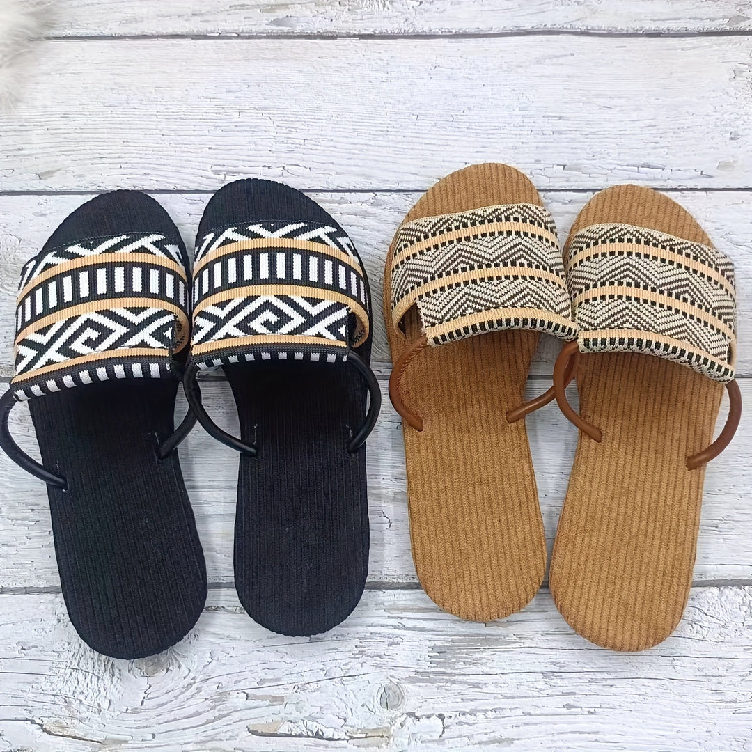Heidi-Mode | Atmungsaktive Leichte Sommer Lipper für Frauen, Leichte Slidesandalen