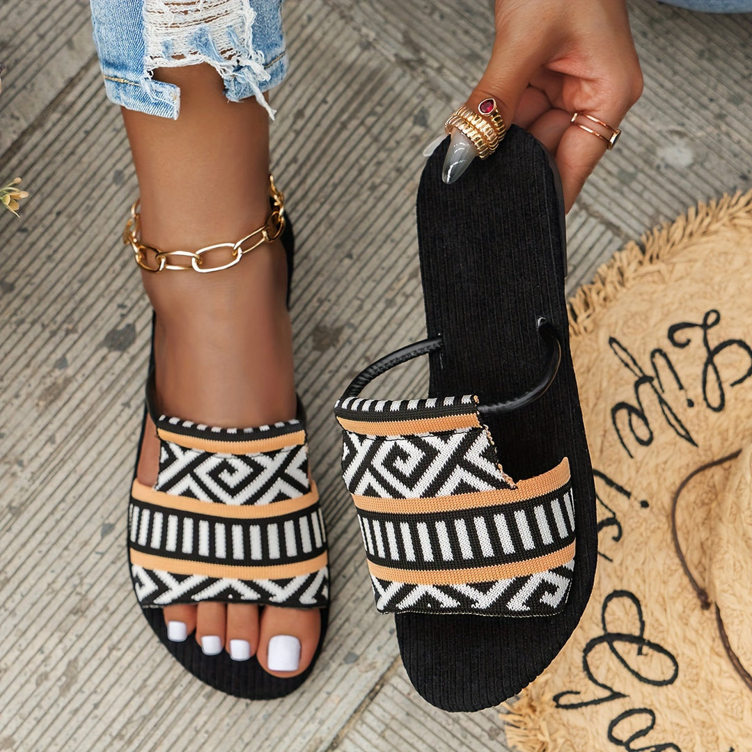 Heidi-Mode | Atmungsaktive Leichte Sommer Lipper für Frauen, Leichte Slidesandalen