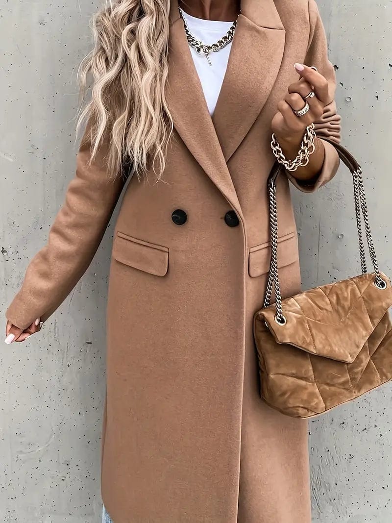 Heidi-Mode | Langer Mantel Klassischer Zeitloser Stil Ideal für den Winter