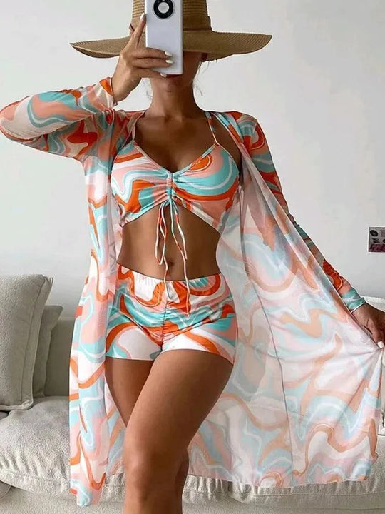 Heidi-Mode | Driedelige bikini zwempak voor vrouwen