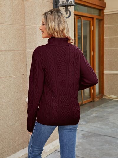 Heidi-Mode | Kabelstrick Stehkragenpullover