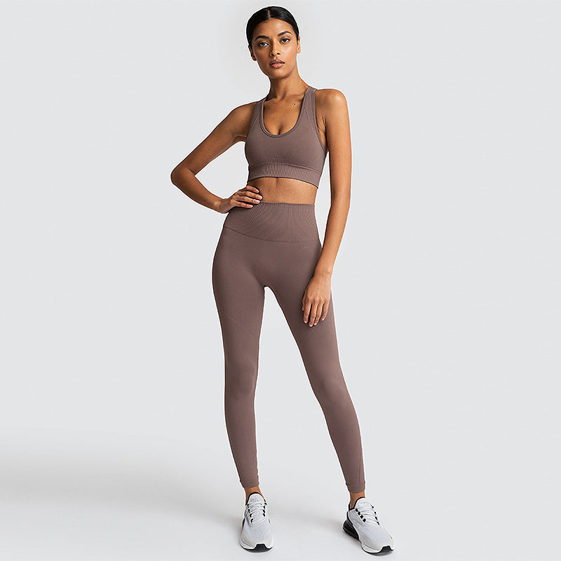 Heidi-Mode | Nahtloses Sportset aus Nylon für Damen