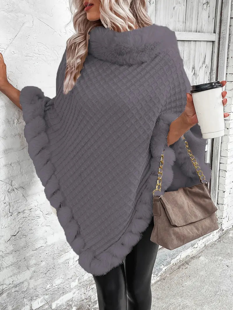 Heidi-Mode | Poncho-Style Strickpullover