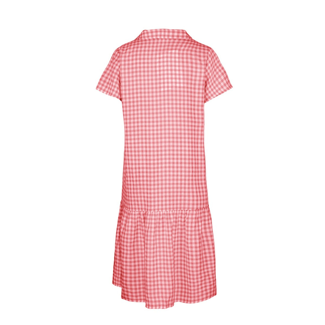 Heidi Mode | Hemdkragen kariertes Kleid