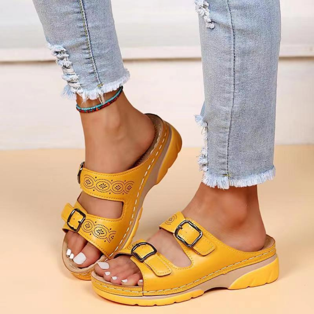 Heidi-Mode | Bequeme Damen Orthopädische Sandalen