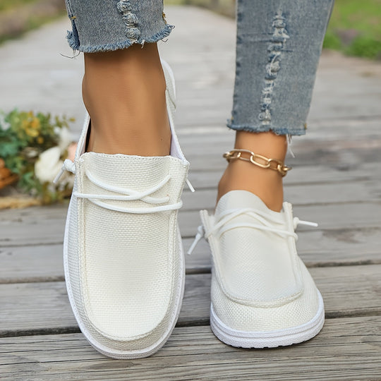 Heidi-Mode | Saison Loafers für Frauen Bequeme Slipper Leinenschuhe mit Weicher Sohle