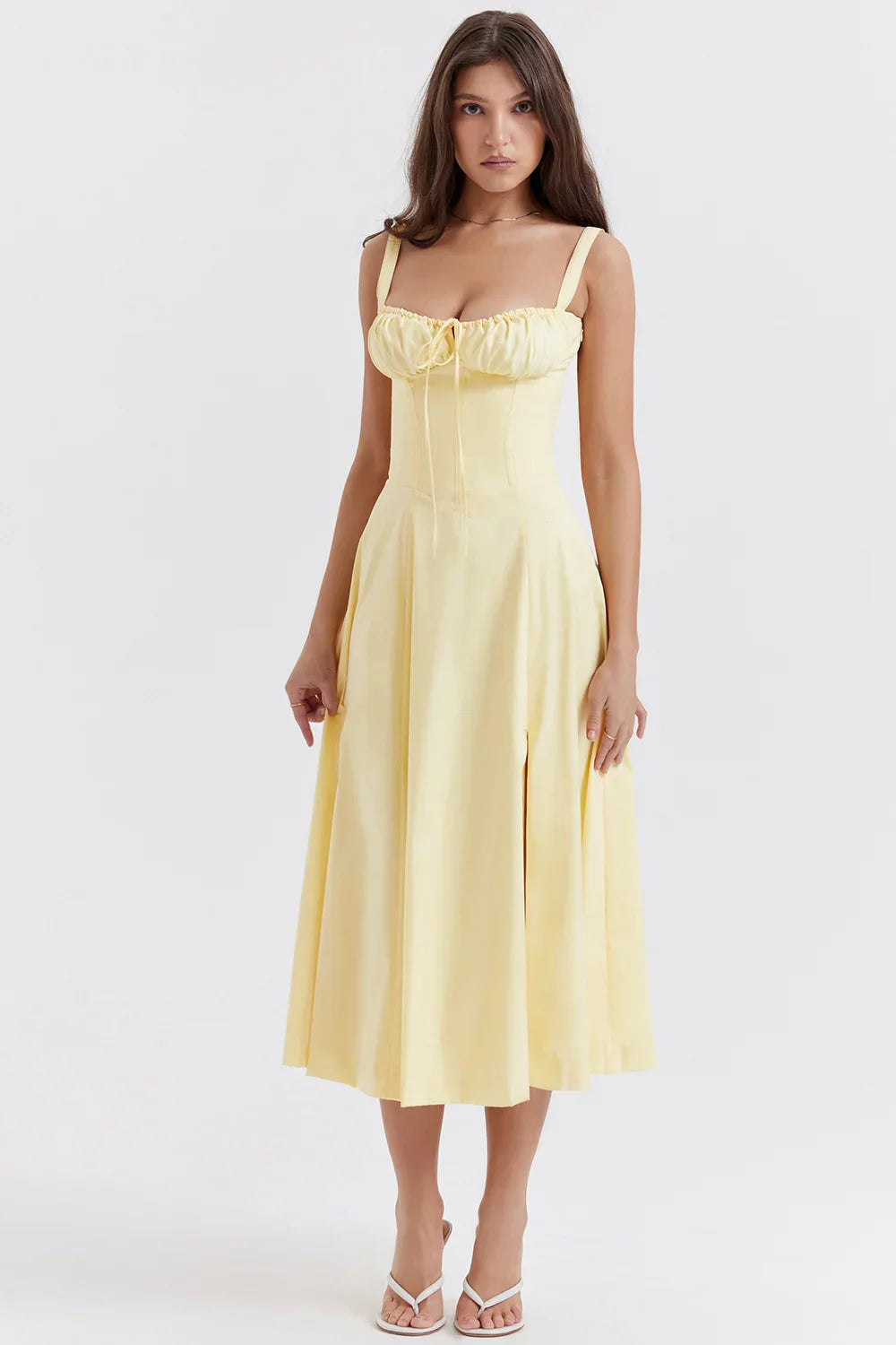 Heidi-Mode | Sonnenlicht Bustier Carmen Druck