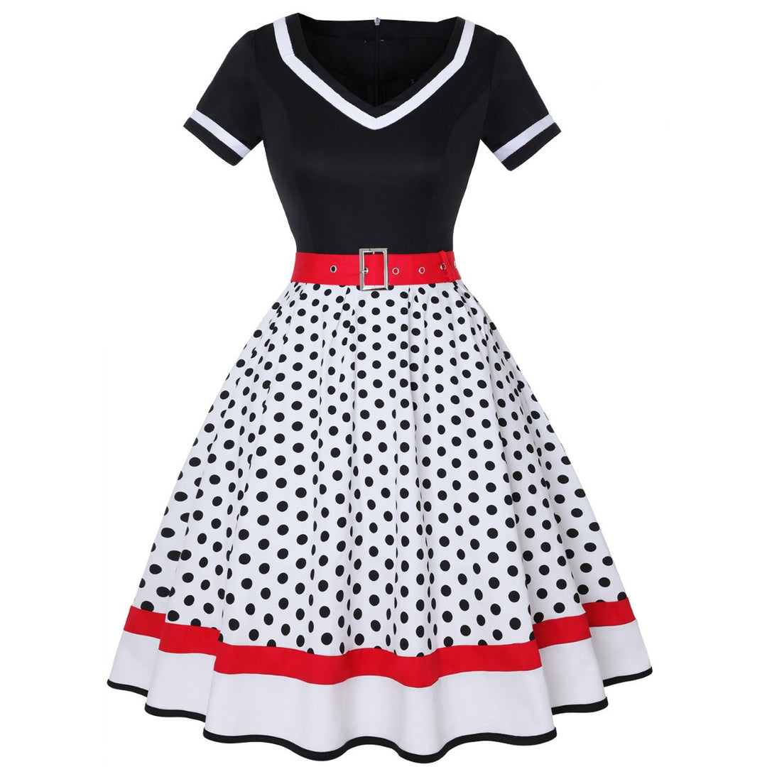 Heidi Mode | Vintage Hepburn Polka Dot Kleid