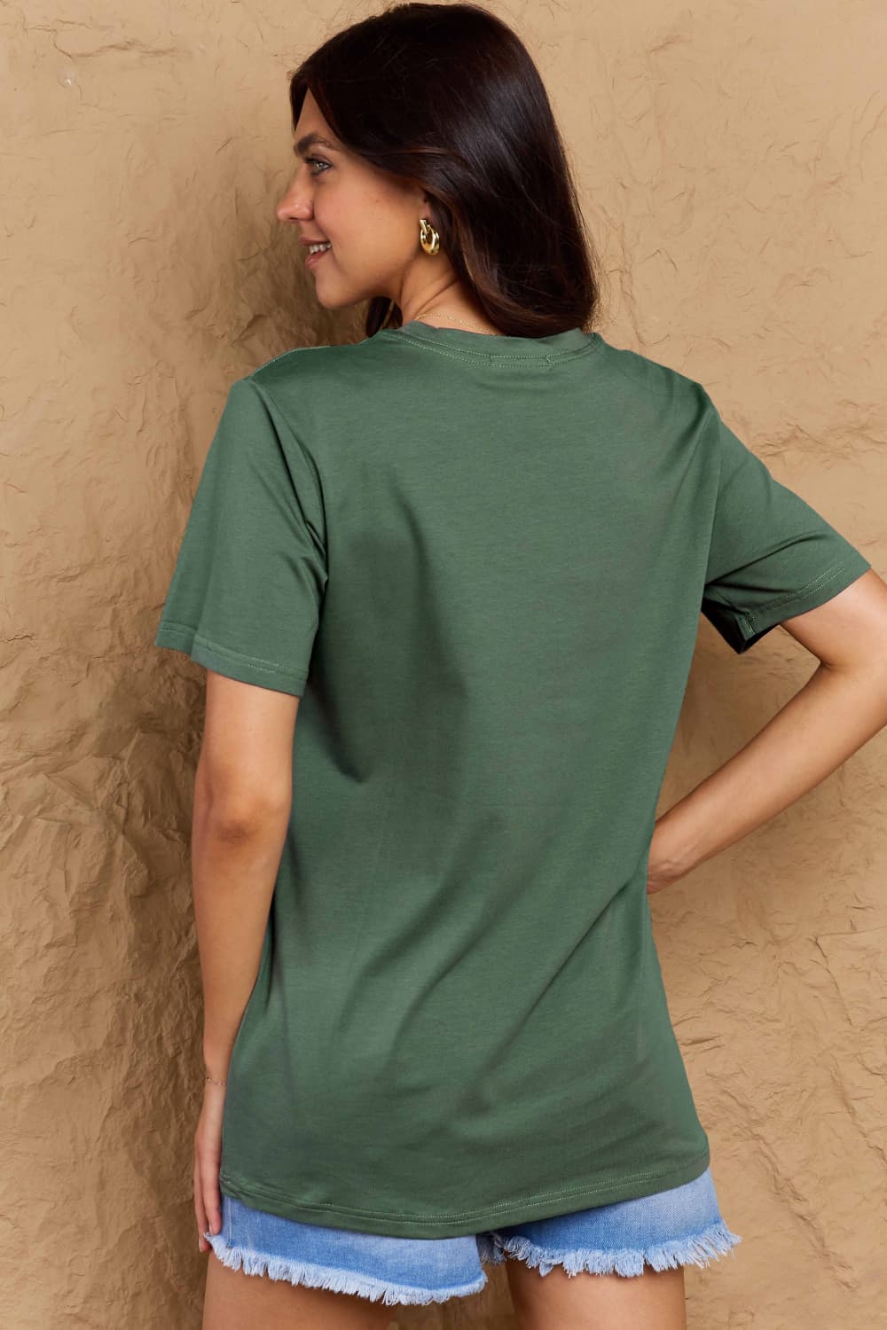 Heidi-Mode | Simply Love Vollgröße Kürbisgesicht Grafik Baumwoll-T-Shirt