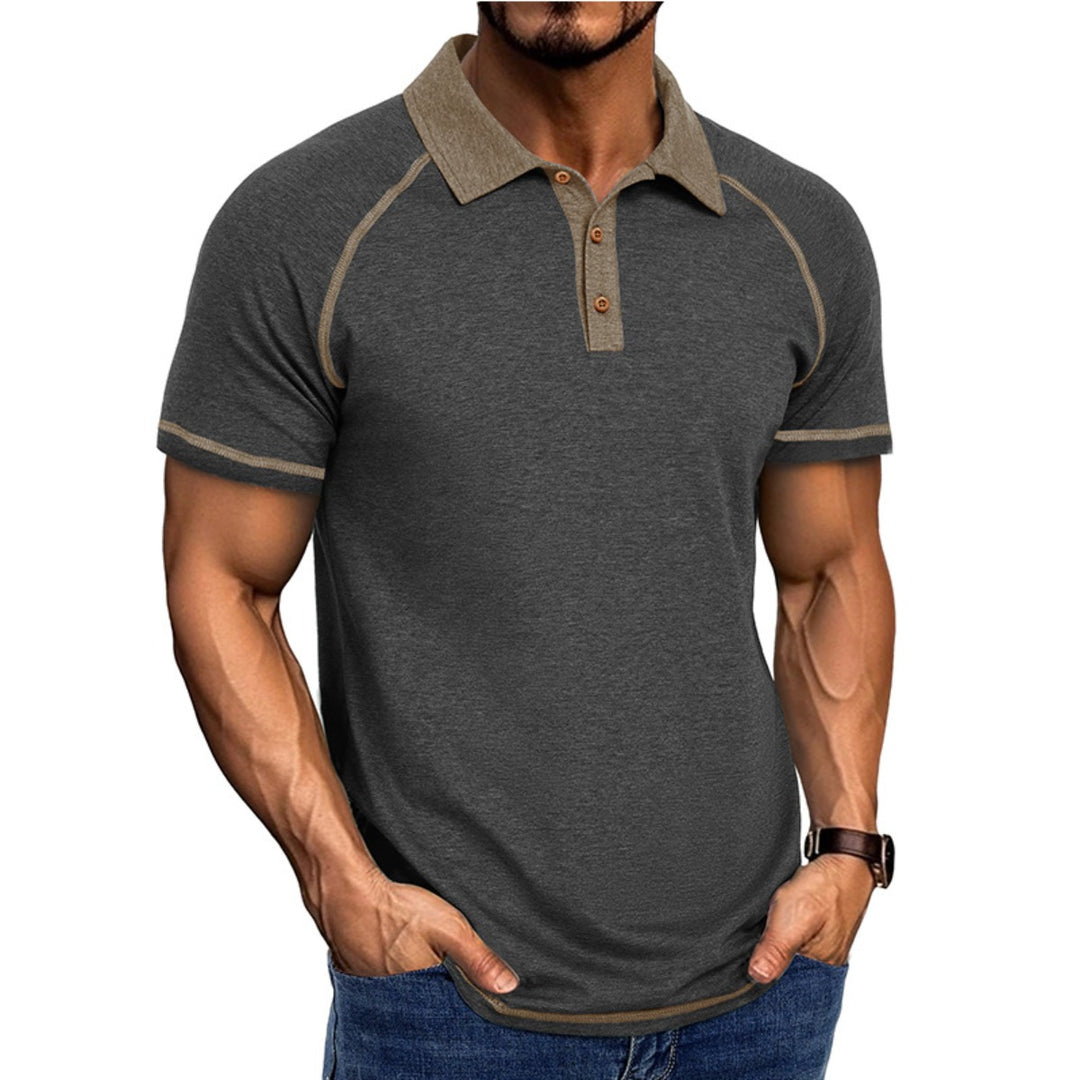 Heidi Mode | Kurzärmeliges Herren-T-Shirt mit Revers