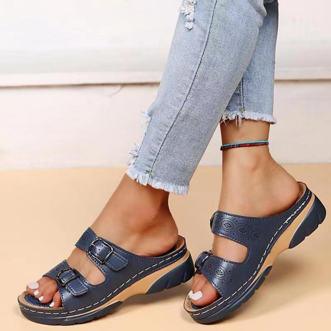 Heidi-Mode | Bequeme Damen Orthopädische Sandalen