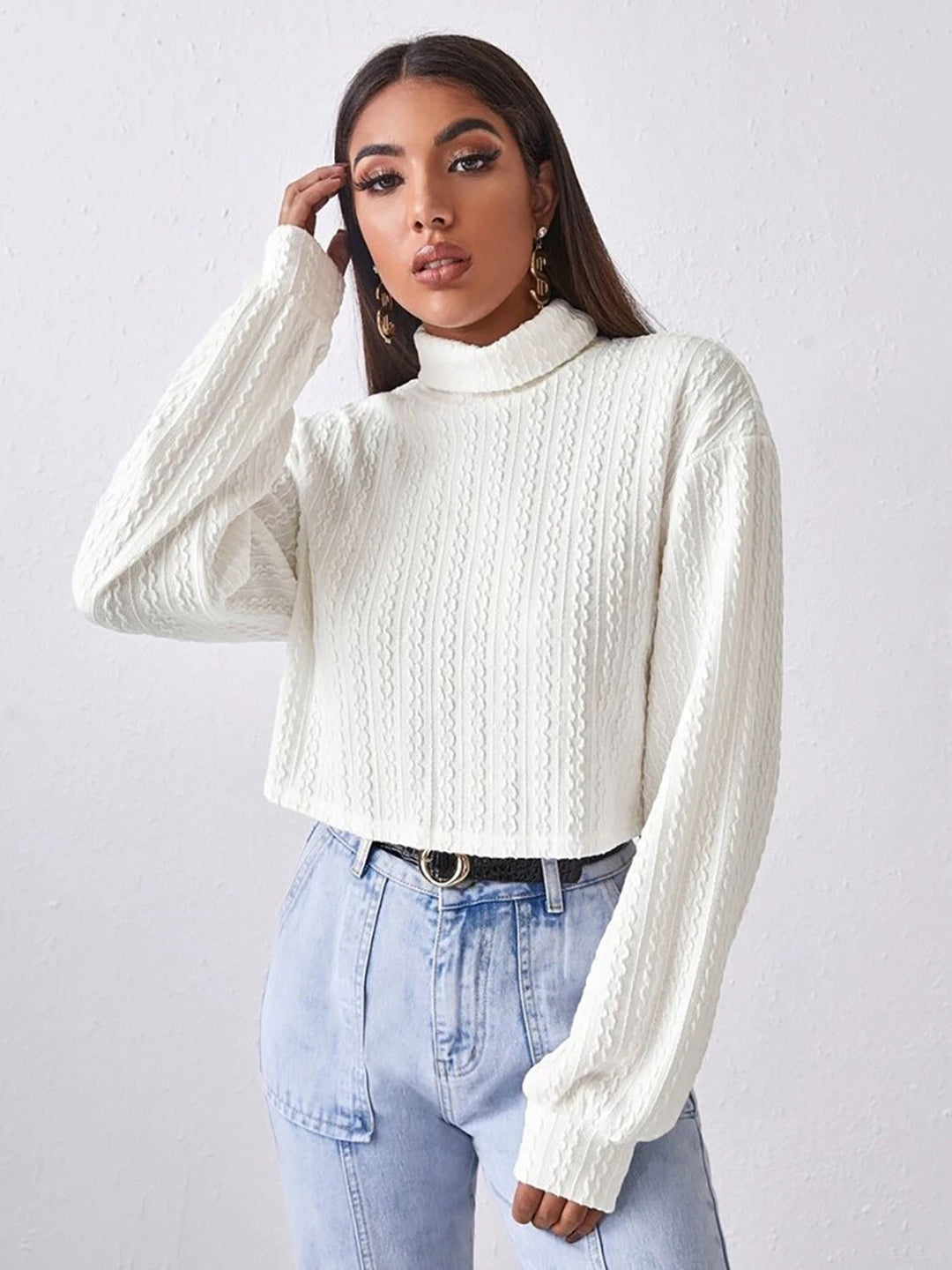 Heidi-Mode | Rollkragen Langarmshirt