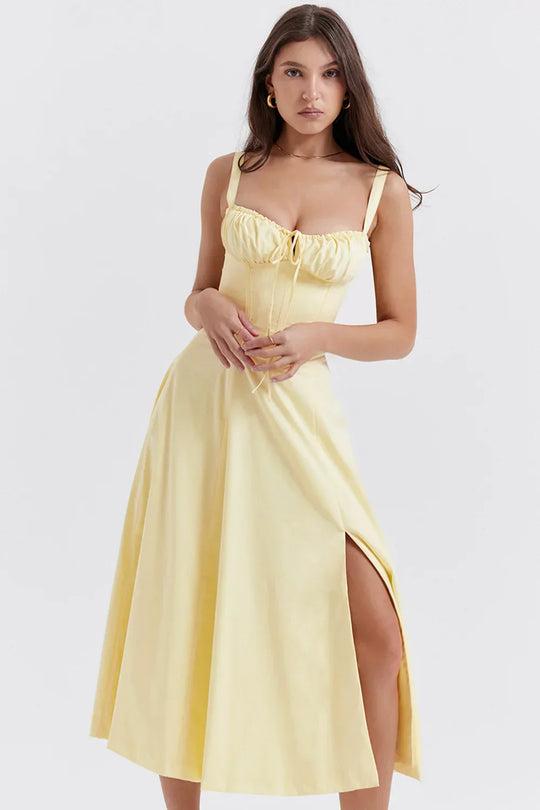 Heidi-Mode | Sonnenlicht Bustier Carmen Druck
