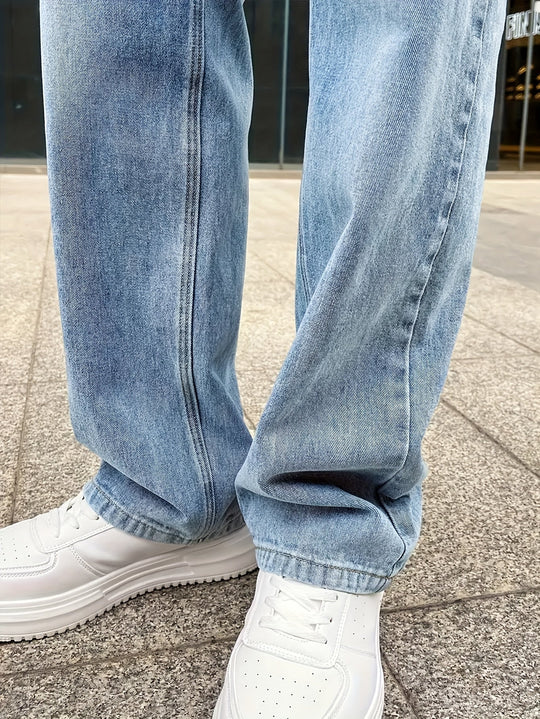 Heidi-Mode | Stilvolle und Bequeme Loose Fit Jeans mit Geradem Bein