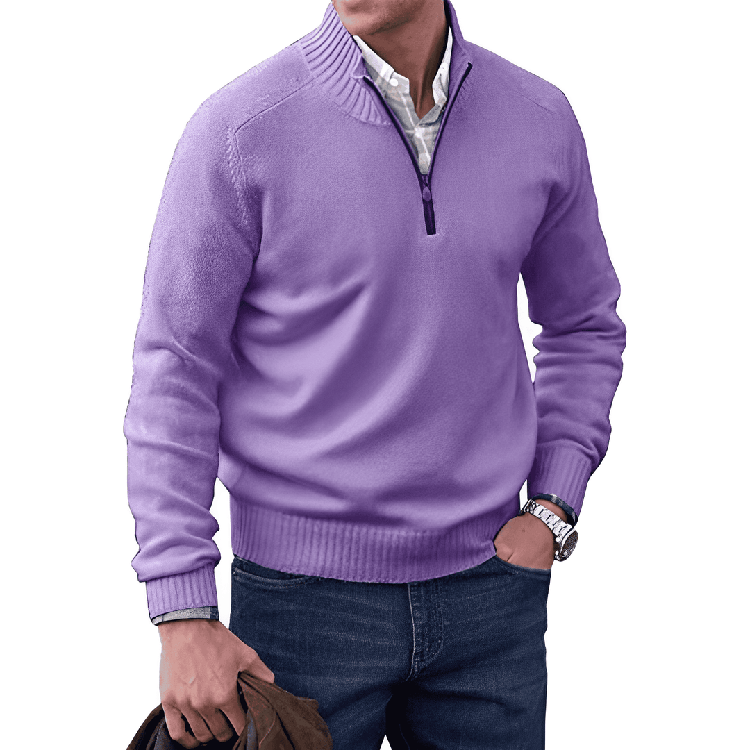 Eleganter Pullover mit Reißverschluss