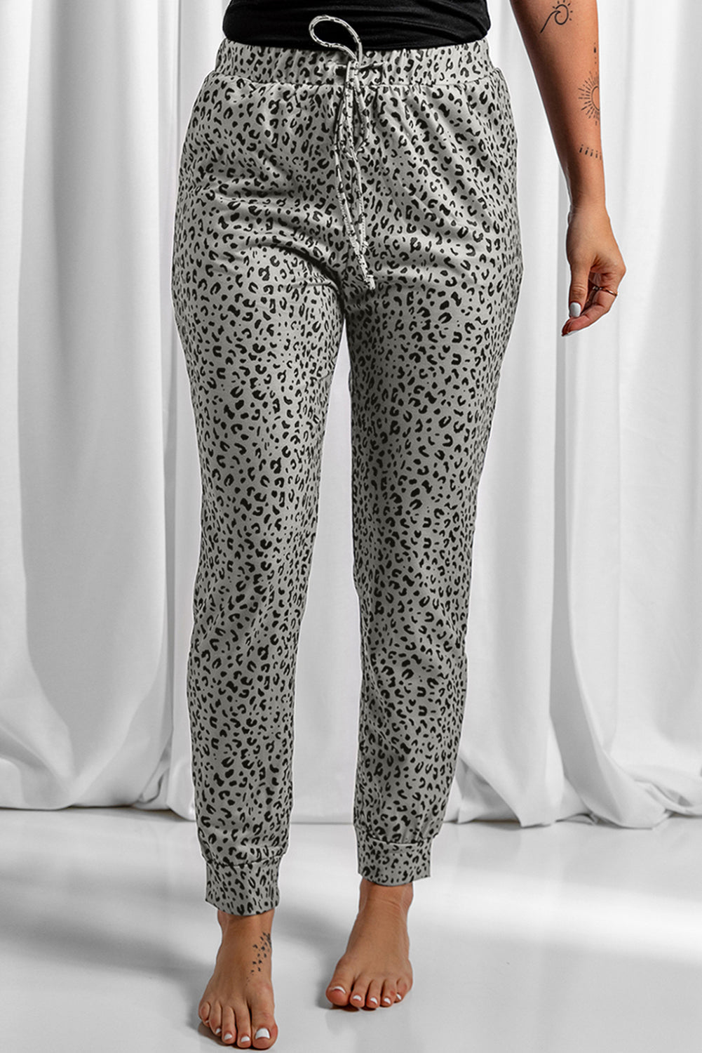 Breezy Leopard Jogginghose