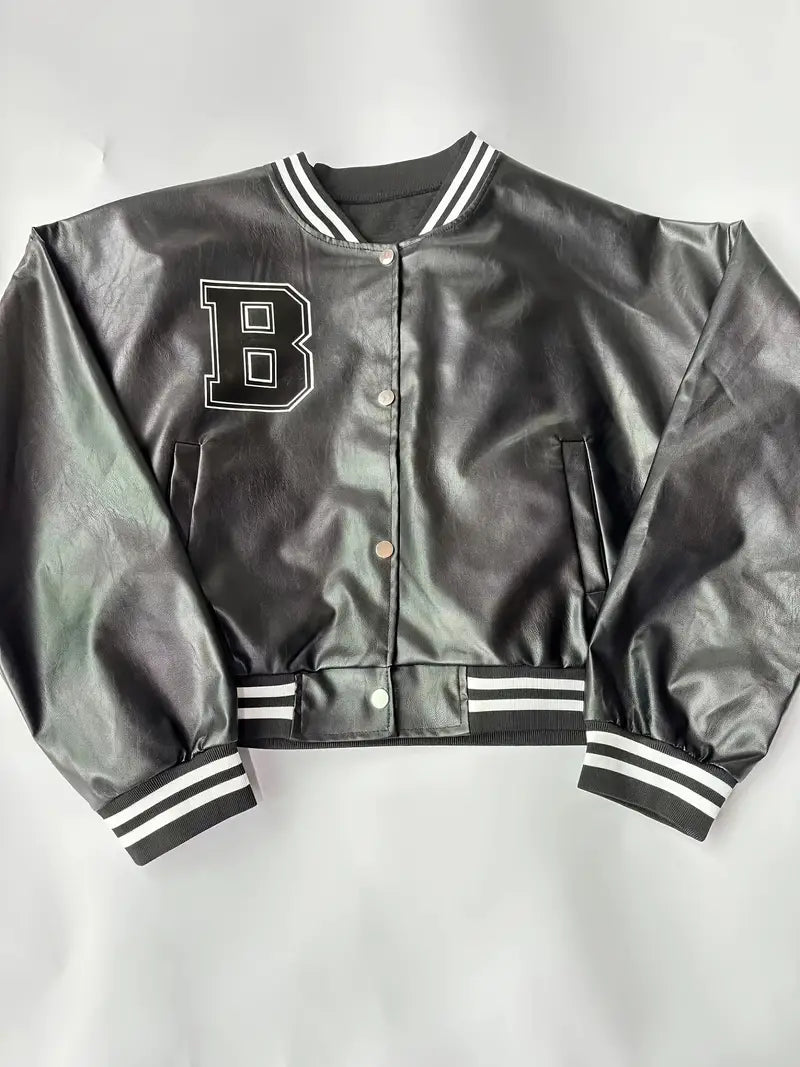 Baseball Lederjacke in Übergröße