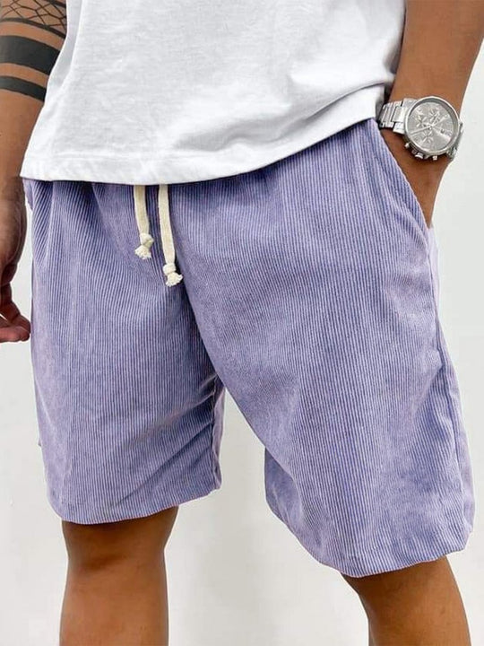 Heidi Mode | Herren Casual Kordelzug Cord Shorts