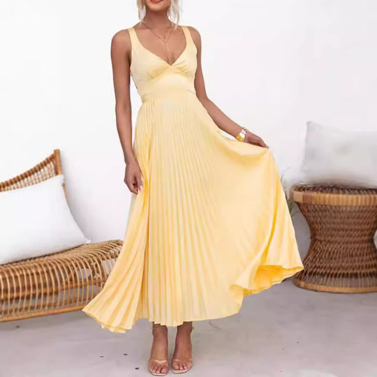 Heidi Mode | Kleid aus Satin mit Hosenträgern