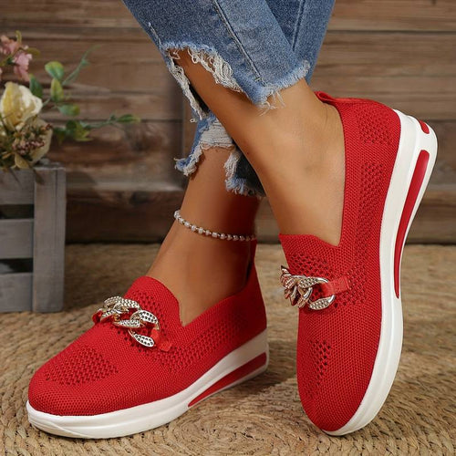 Heidi-Mode | Casual Kettenband Orthopädische Mesh Schuhe
