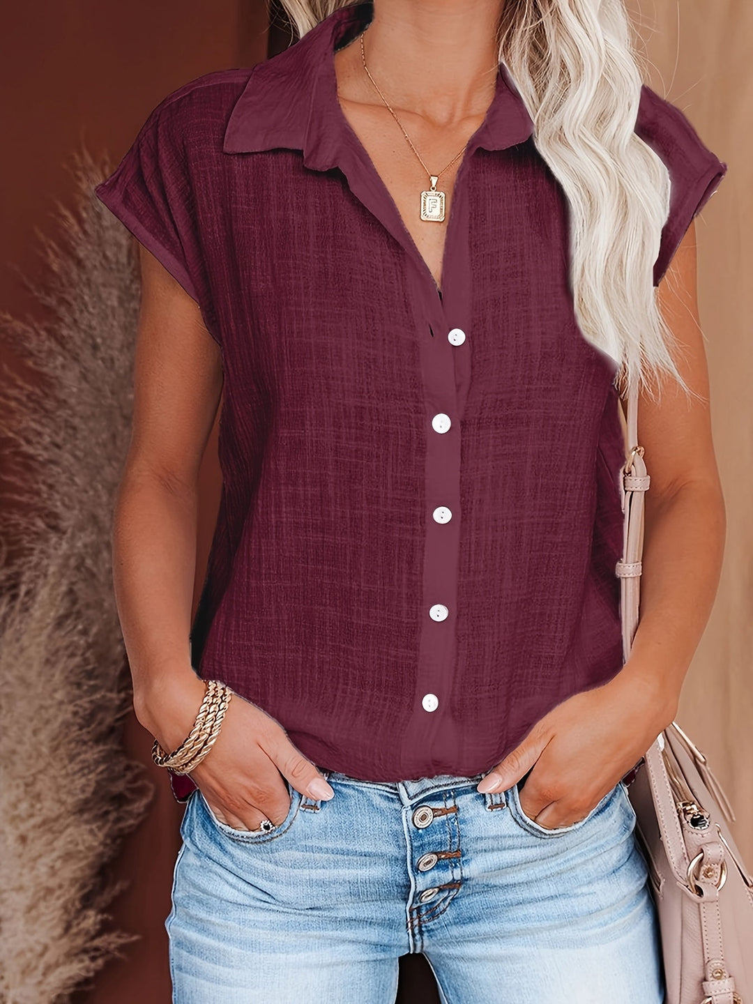 Heidi-Mode | Gestreifte Bluse mit Modischer Kragen
