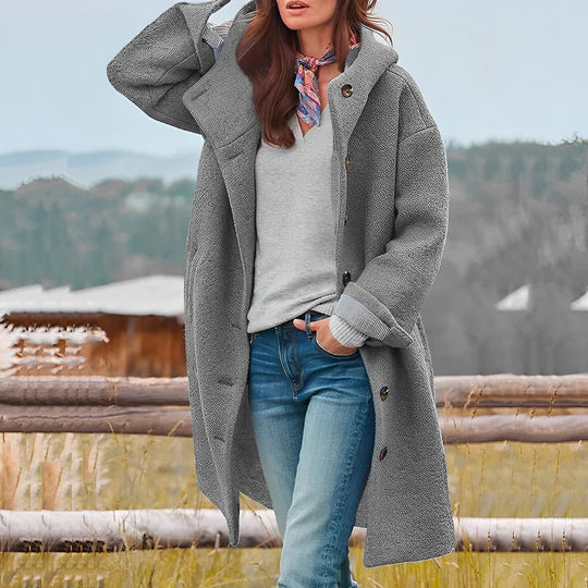 Heidi-Mode | Manteau Long À Capuche