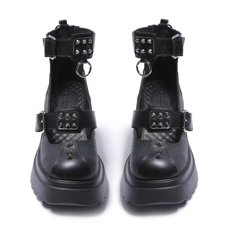 Heidi-Mode | Mode Damen Niet Schnalle Schuhe