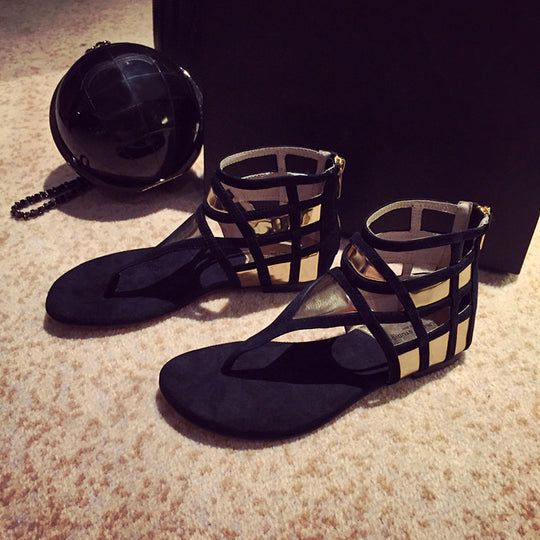Damen Zehentrenner Sandalen mit eleganten Riemen Heidi-Mode