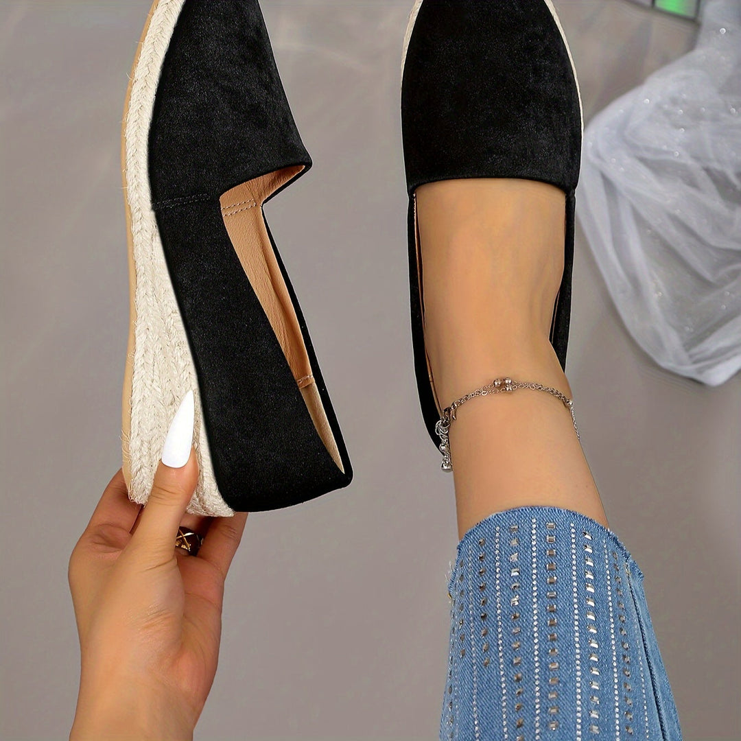 Heidi-Mode | Einfarbige Lässige Pumps mit Weicher Sohle