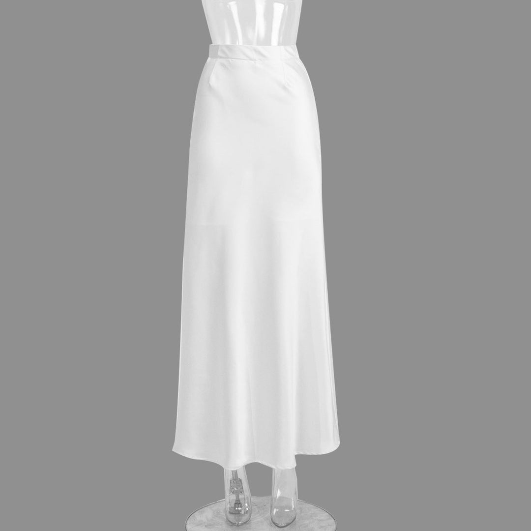 Heidi-Mode | Langer Satin-Rock mit Meerjungfrauen-Schwanzdesign
