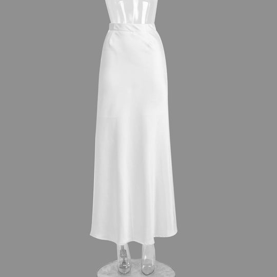 Heidi-Mode | Langer Satin-Rock mit Meerjungfrauen-Schwanzdesign