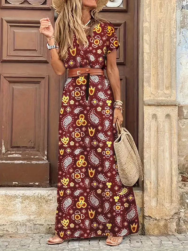 Boho Langes Maxikleid für Damen