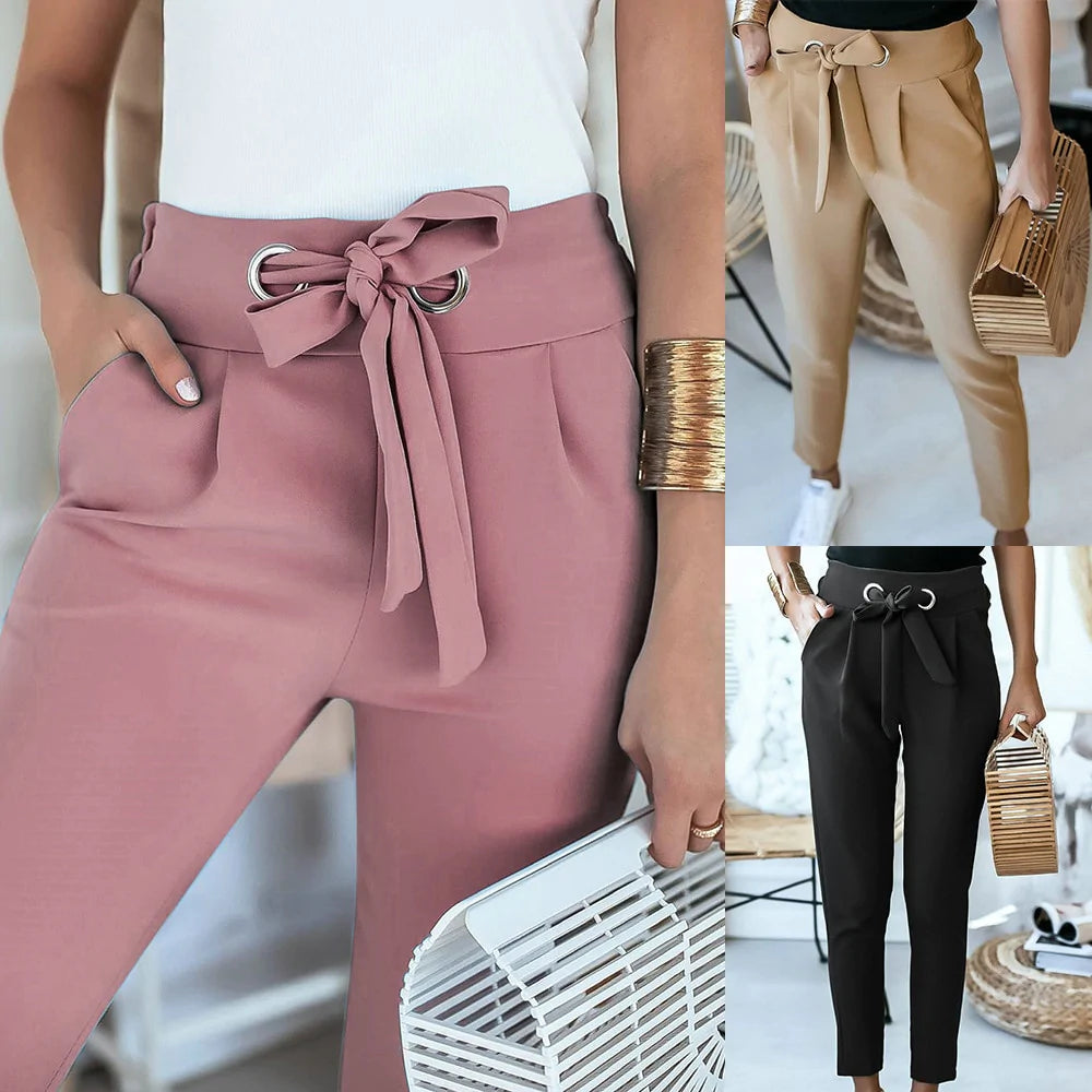 Heidi-Mode | Elegante Hose mit Stretch und Hoher Taille Damen