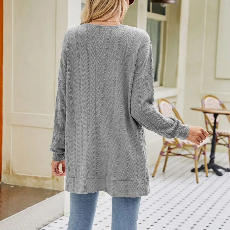 Heidi-Mode | Lange Strickjacken Damen Leichtgewicht Strickjacke mit Taschen