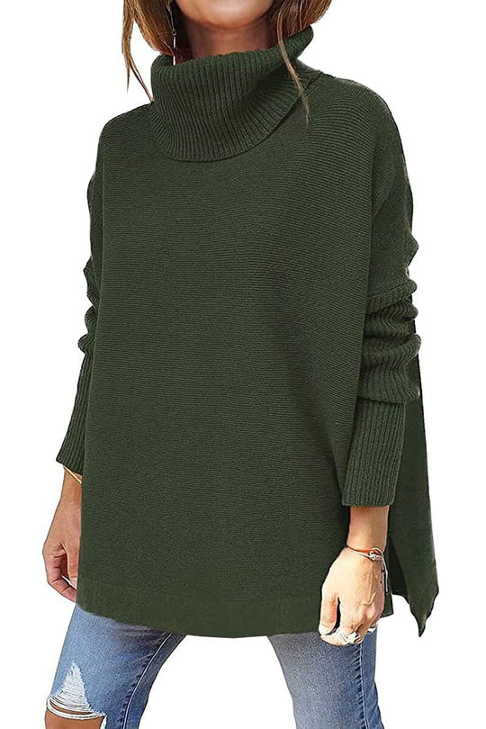Heidi-Mode | Damen Winter Rollkragenpullover Lang