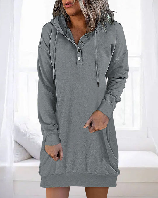 Heidi-Mode | Baumwoll-Pullover Hoodie Mit Kapuze Für Damen