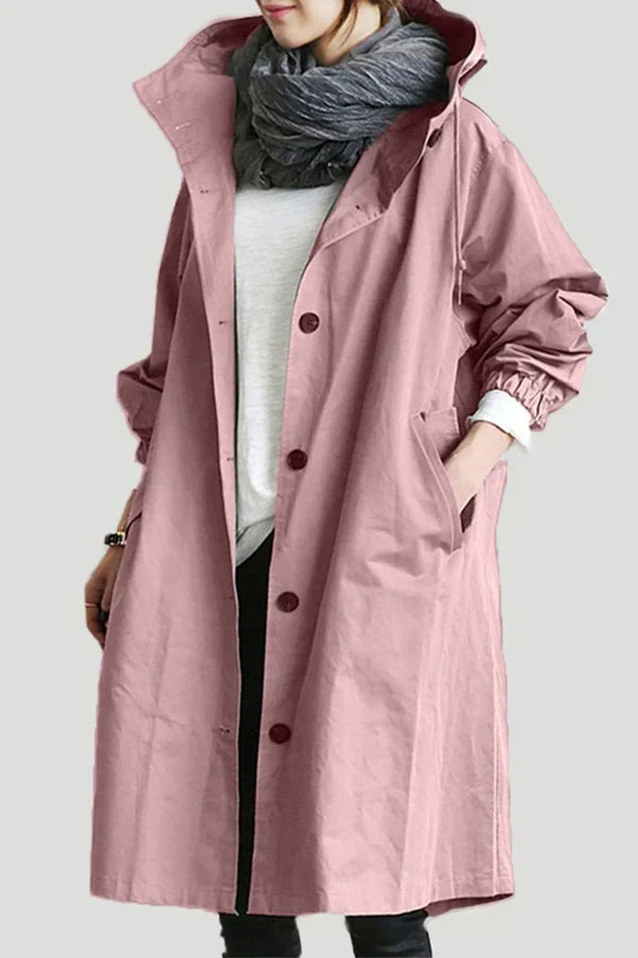 Heidi-Mode | Trench-Coat Imperméable Avec Capuche