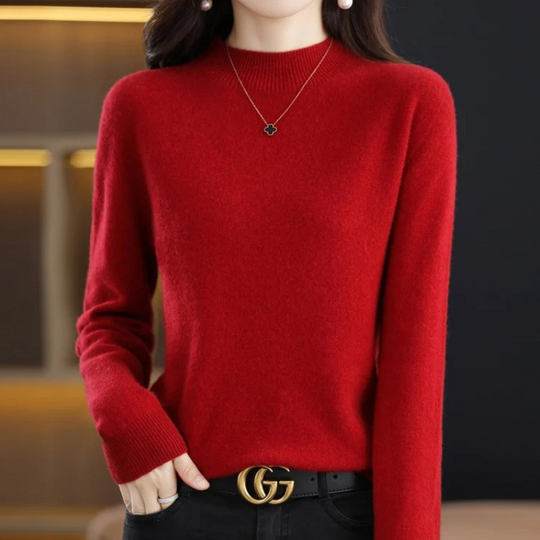 Heidi-Mode | Damen Rollkragenpullover Klassische Weiche Strickware Warm und Elegant Rollkragenpullover Damen