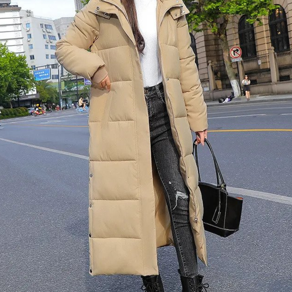 Parka Long manteau d'hiver matelassé pour femmes
