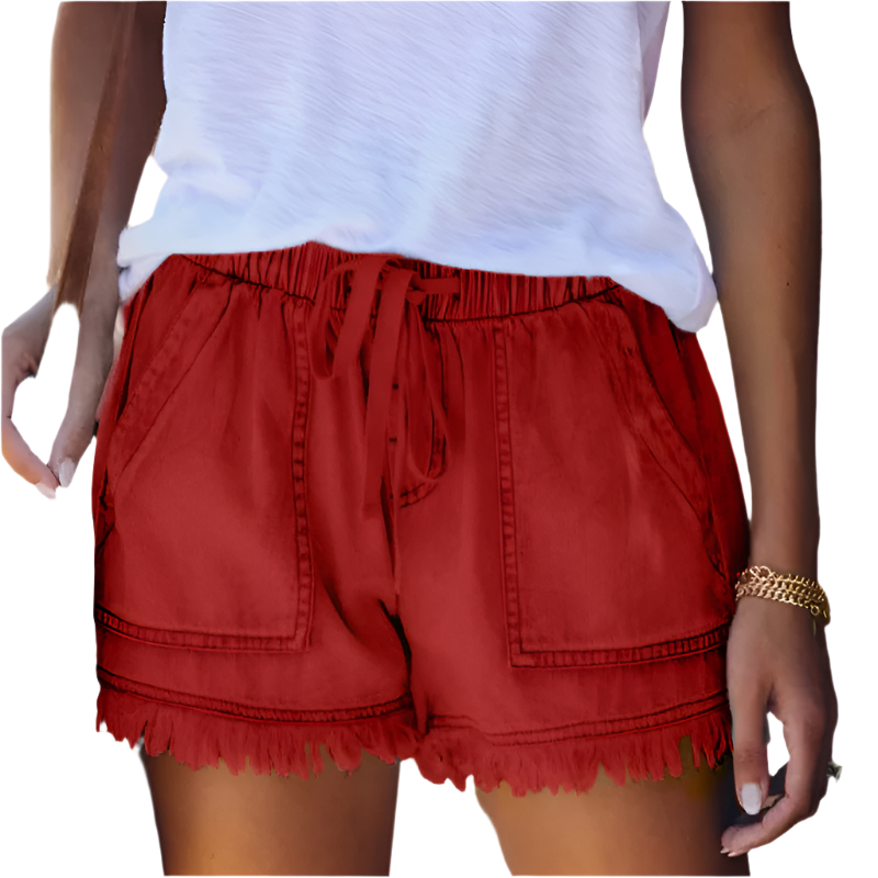 Heidi-Mode | High-Waist Denim-Shorts