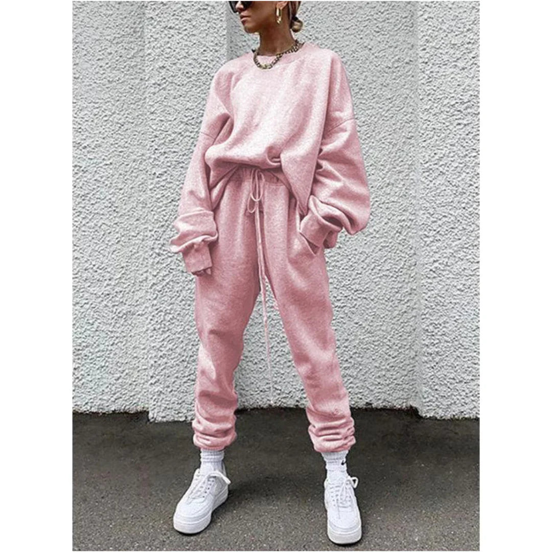 Heidi-Mode | Gemütliches Sweatshirt und Jogger-Set In Übergröße