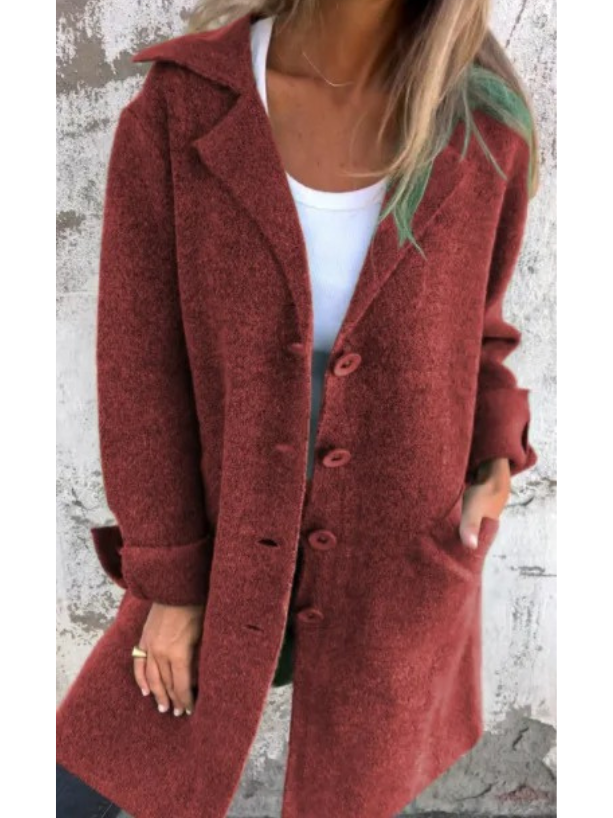 Heidi-Mode | Lange Strickjacken Damen Elegante Strickjacke mit Knöpfen