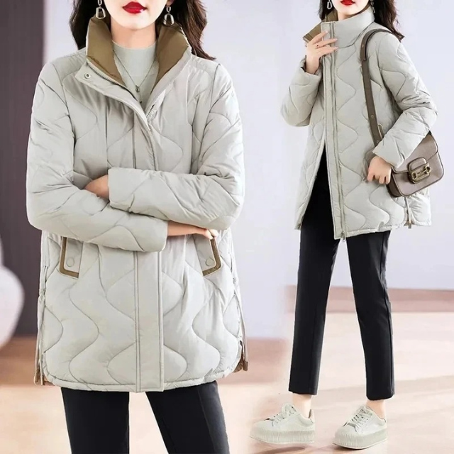 Heidi-Mode | Elegante gesteppte Jacke mit Stehkragen für einen Smart-Look Ideal für Herbst/Winter