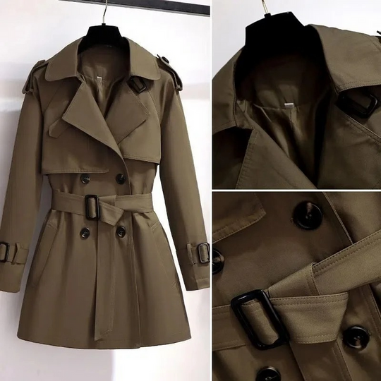 Luxuriöser Trenchcoat Kurze Damenjacke