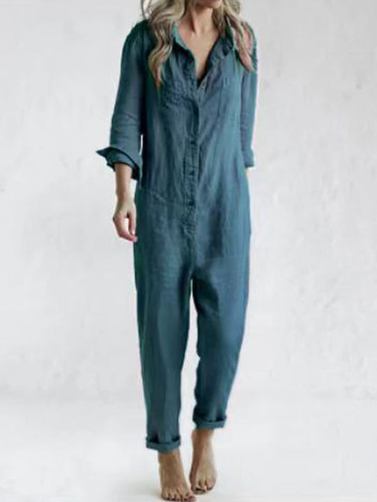 Langärmliger Jumpsuit