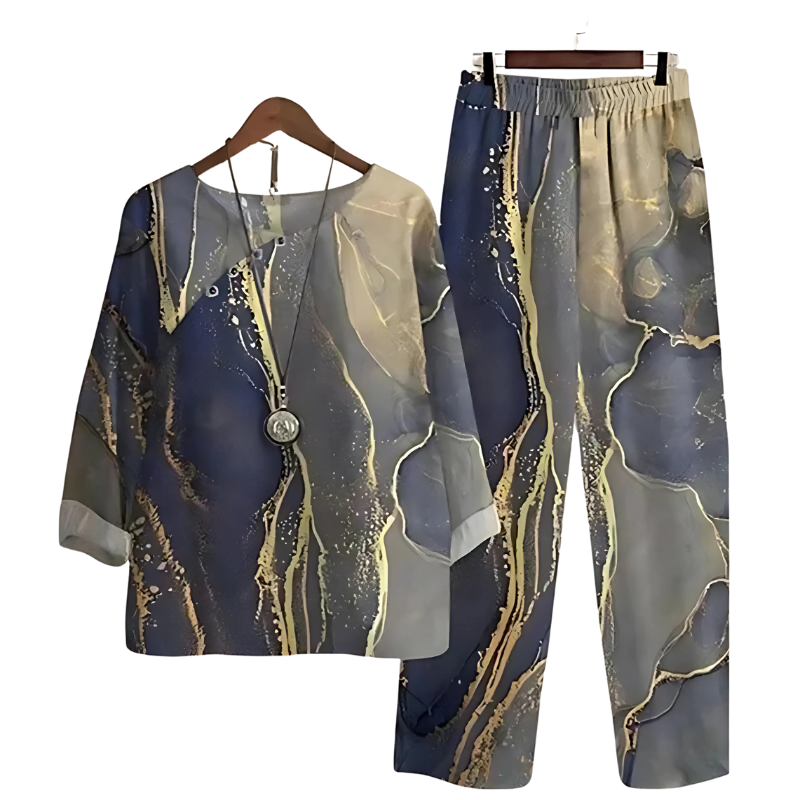Heidi-Mode | Elegantes Dels Set für Frauen Leinen