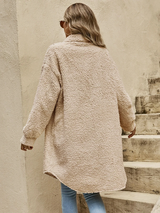 Heidi-Mode | Knopfverschluss Langer Cardigan - Weiches Strickmaterial, Leichter Überwurf, Ganzjahresstil