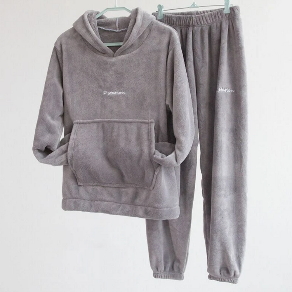Heidi-Mode | Warmer Bequemer Unisex Trainingsanzug Aus Fleece