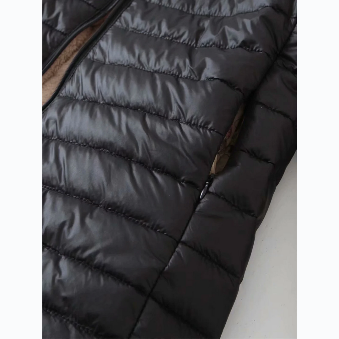 Heidi-Mode | Luxuriöse Fleecegefütterte gepolsterte Jacke mit Kapuze für zusätzlichen Komfort Ideal für Herbst/Winter